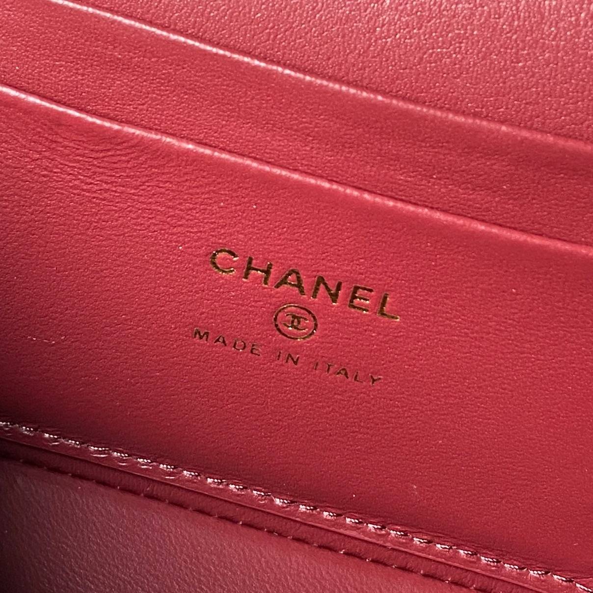 シャネル CHANEL キャビアスキン マトラッセ バニティバッグ ゴールド金具 レザー編み込みチェーン ショルダーバッ - 画像 11