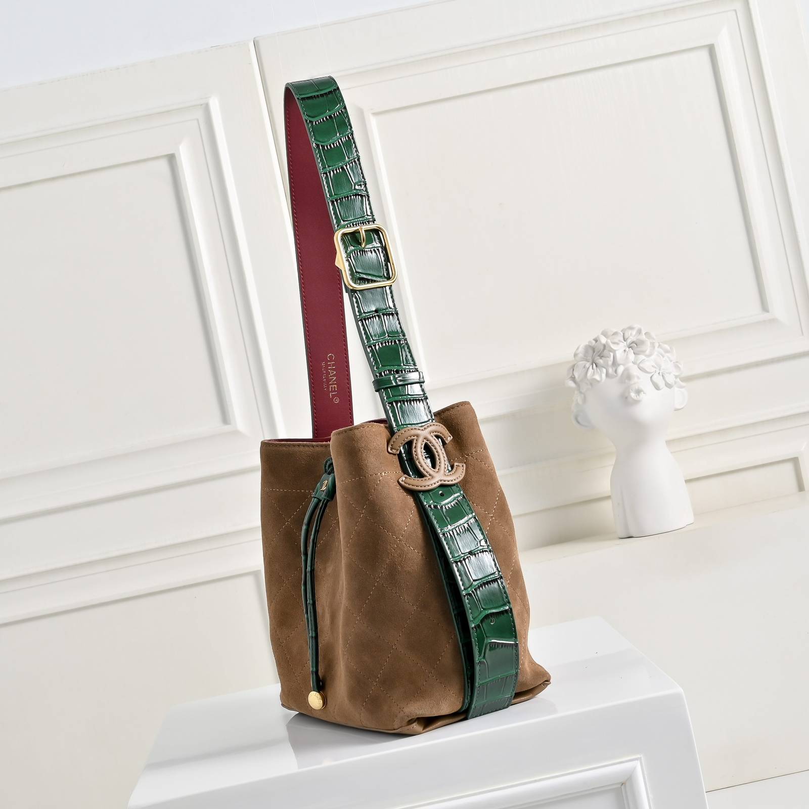 シャネル CHANEL 80030 マトラッセ ラムスキン チェーンショルダーバッグ ゴールド金具 レディース - 画像 9