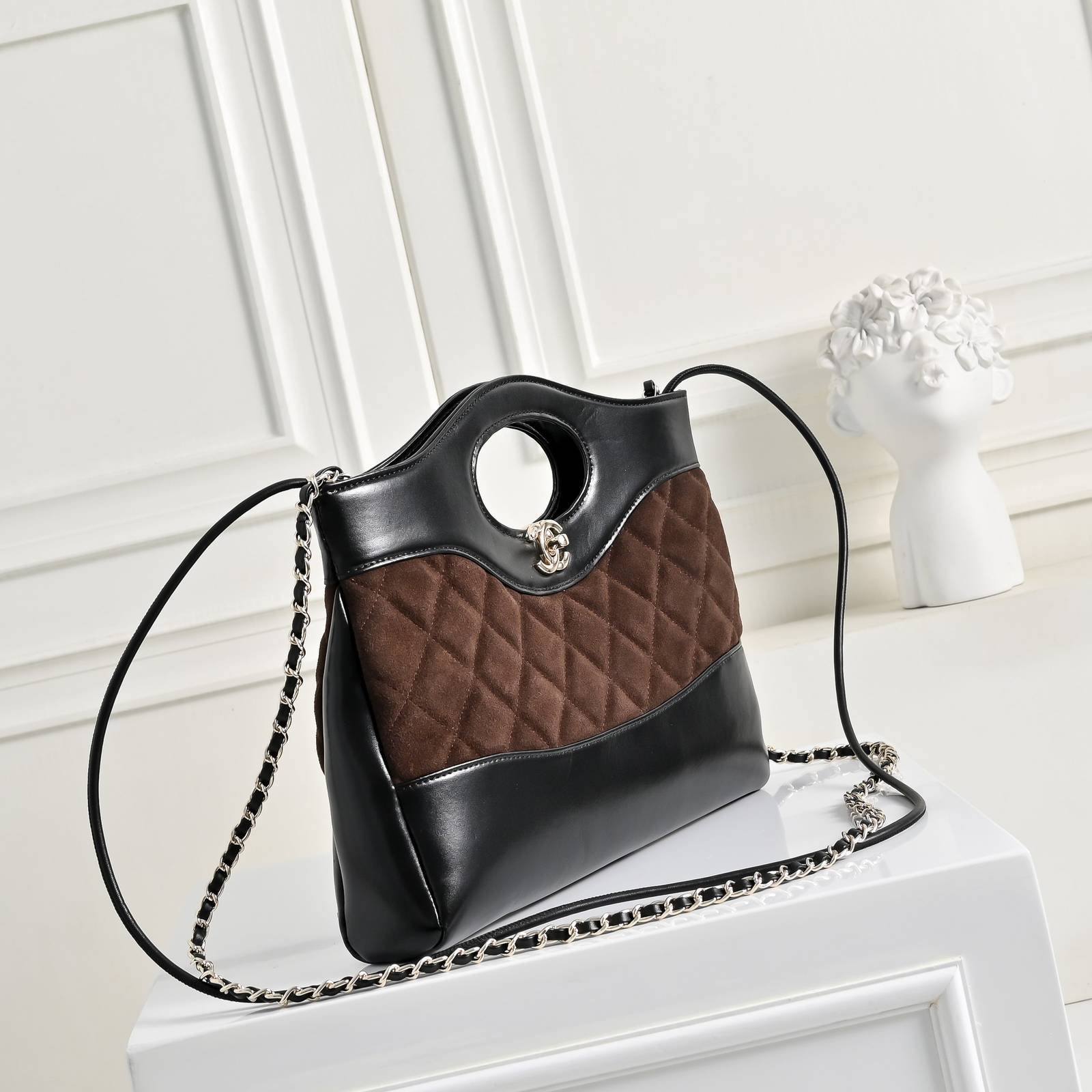 シャネル CHANEL マトラッセ マルチカラー ラムスキン チェーンショルダーバッグ ゴールド金具 レディース - 画像 9
