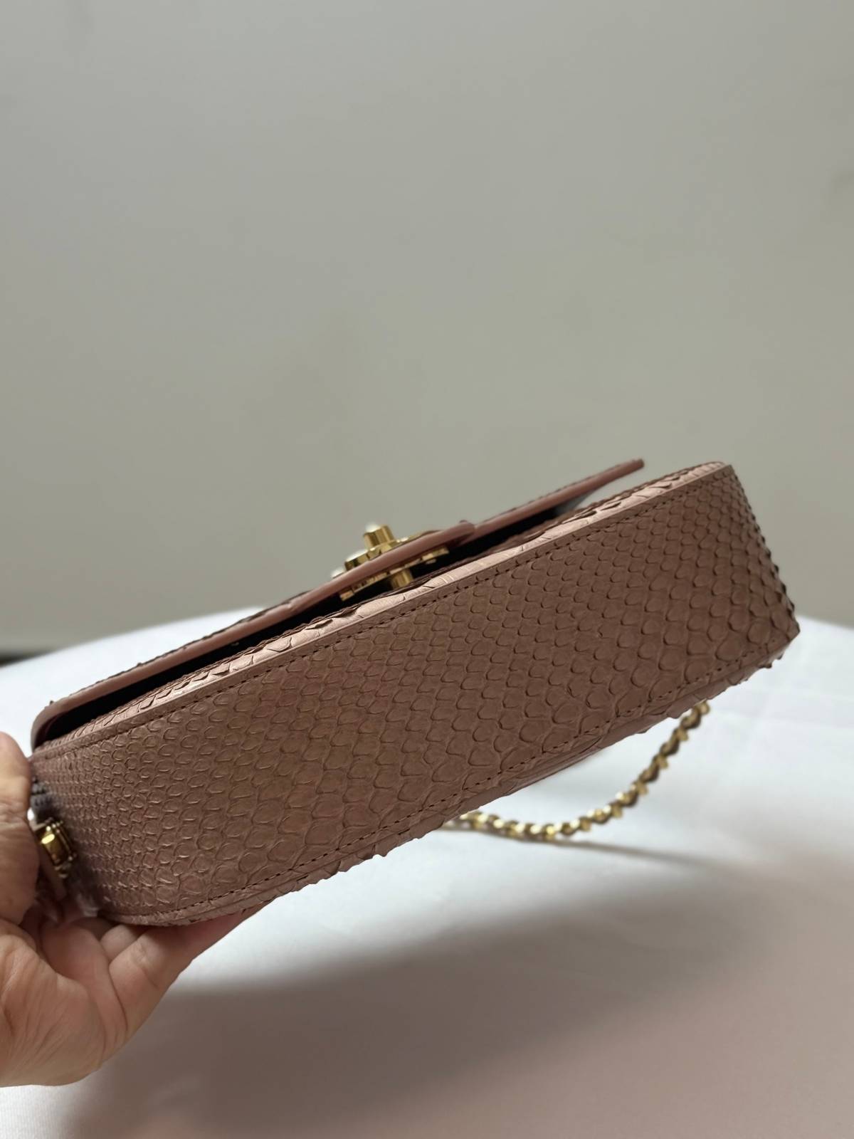 シャネル 2626 マトラッセ ピンク ブラック ゴールド金具 チェーンショルダーバッグ 2WAY レディース - 画像 20