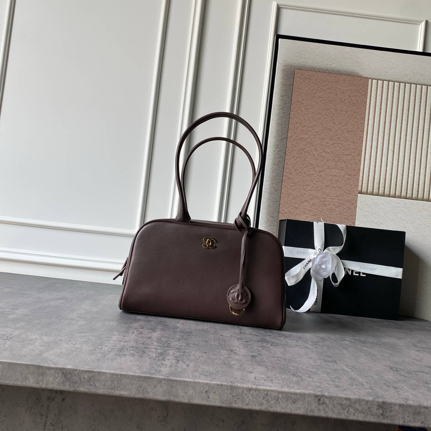 シャネル CHANEL AS6580 ボストンバッグ キャビアスキン ゴールド金具 2WAY レディース - 画像 10