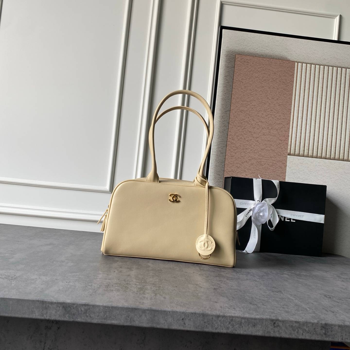 シャネル CHANEL AS6580 ボストンバッグ キャビアスキン ゴールド金具 2WAY レディース - 画像 19