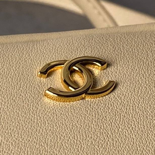 シャネル CHANEL マトラッセ ラムスキン チェーンショルダーバッグ ゴールド金具 ブラック ベージュ レディース - 画像 8