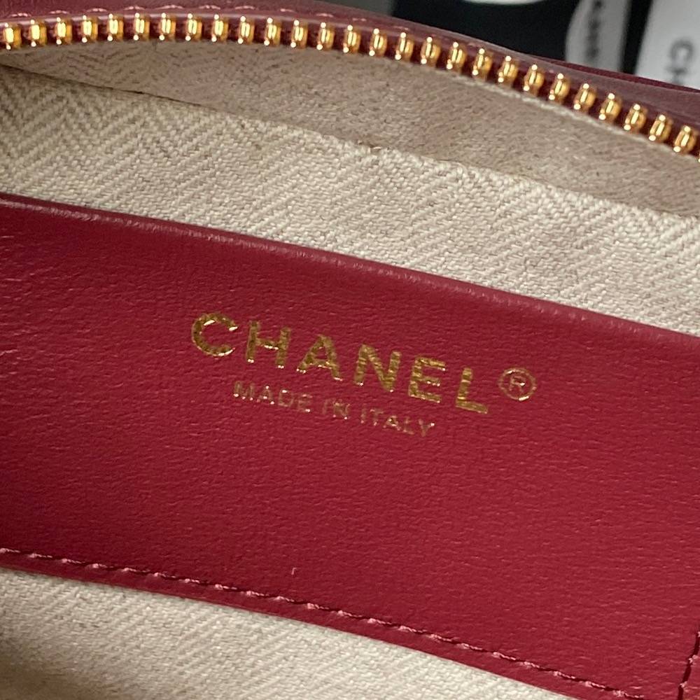 シャネル CHANEL マトラッセ ラムスキン チェーンショルダーバッグ ゴールド金具 ブラック ベージュ レディース - 画像 11