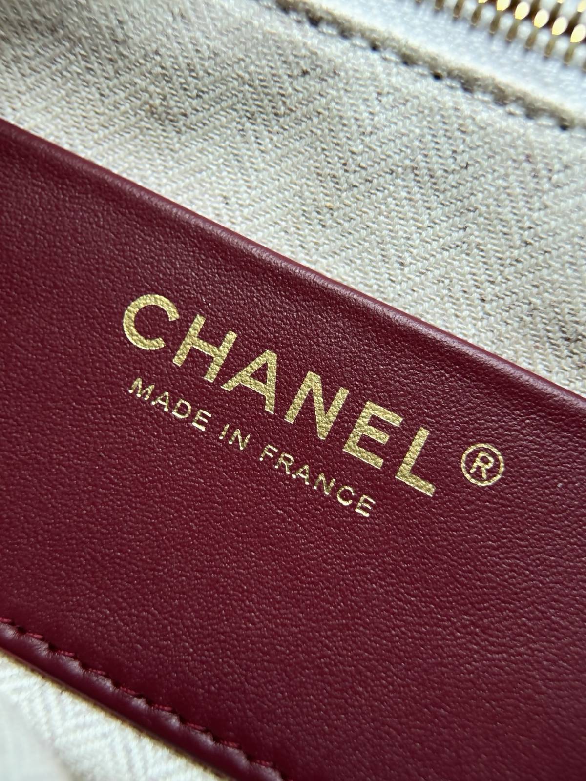 シャネル CHANEL マトラッセ ラムスキン チェーンショルダーバッグ ベージュ ゴールド金具 レディース - 画像 11