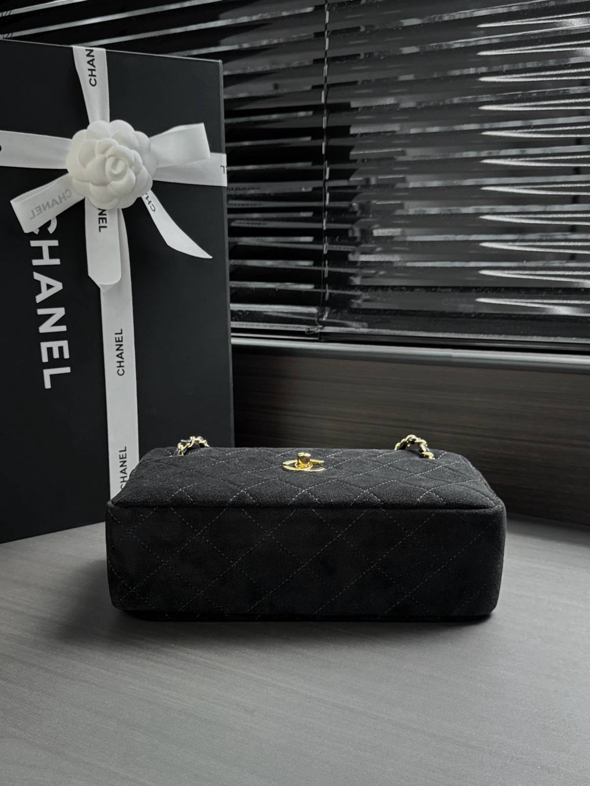 シャネル CHANEL マトラッセ ラムスキン チェーンショルダーバッグ ベージュ ゴールド金具 レディース - 画像 16
