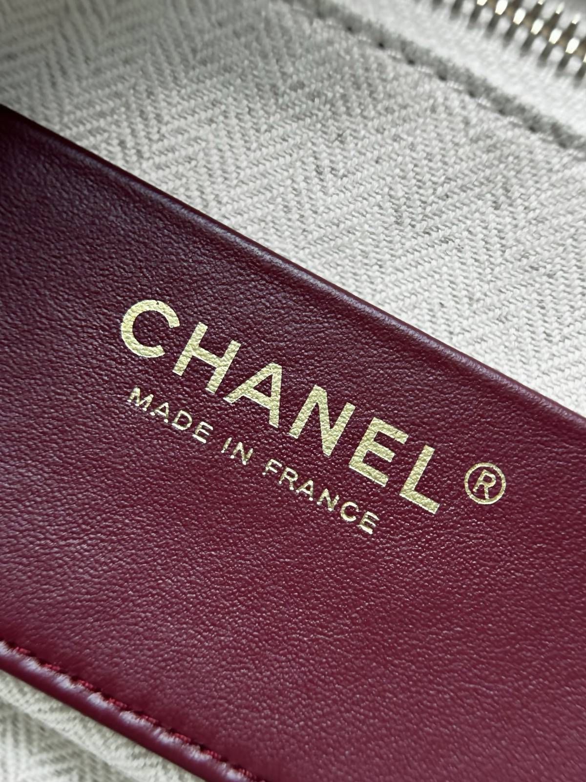 シャネル CHANEL マトラッセ ラムスキン チェーンショルダーバッグ ベージュ ゴールド金具 レディース - 画像 20