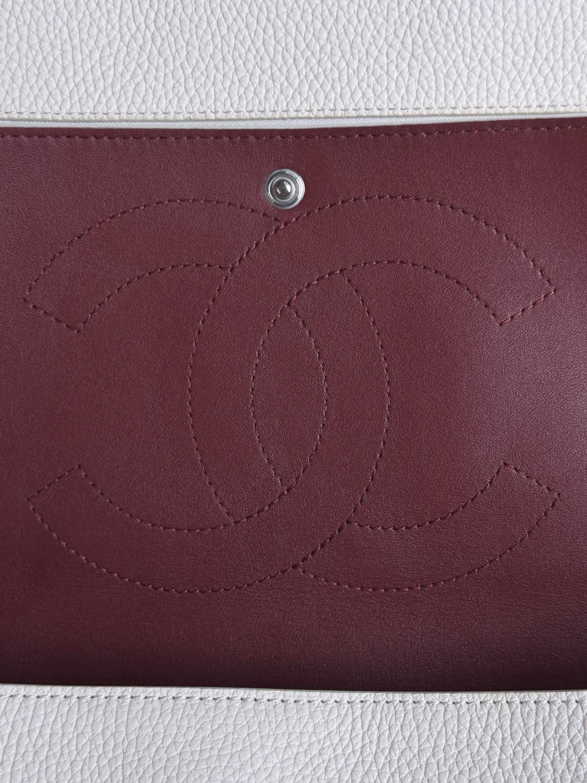 シャネル CHANEL マトラッセ フラップバッグ ラムスキン ゴールド金具 ショルダーバッグ レディース ホワイト ブ - 画像 3