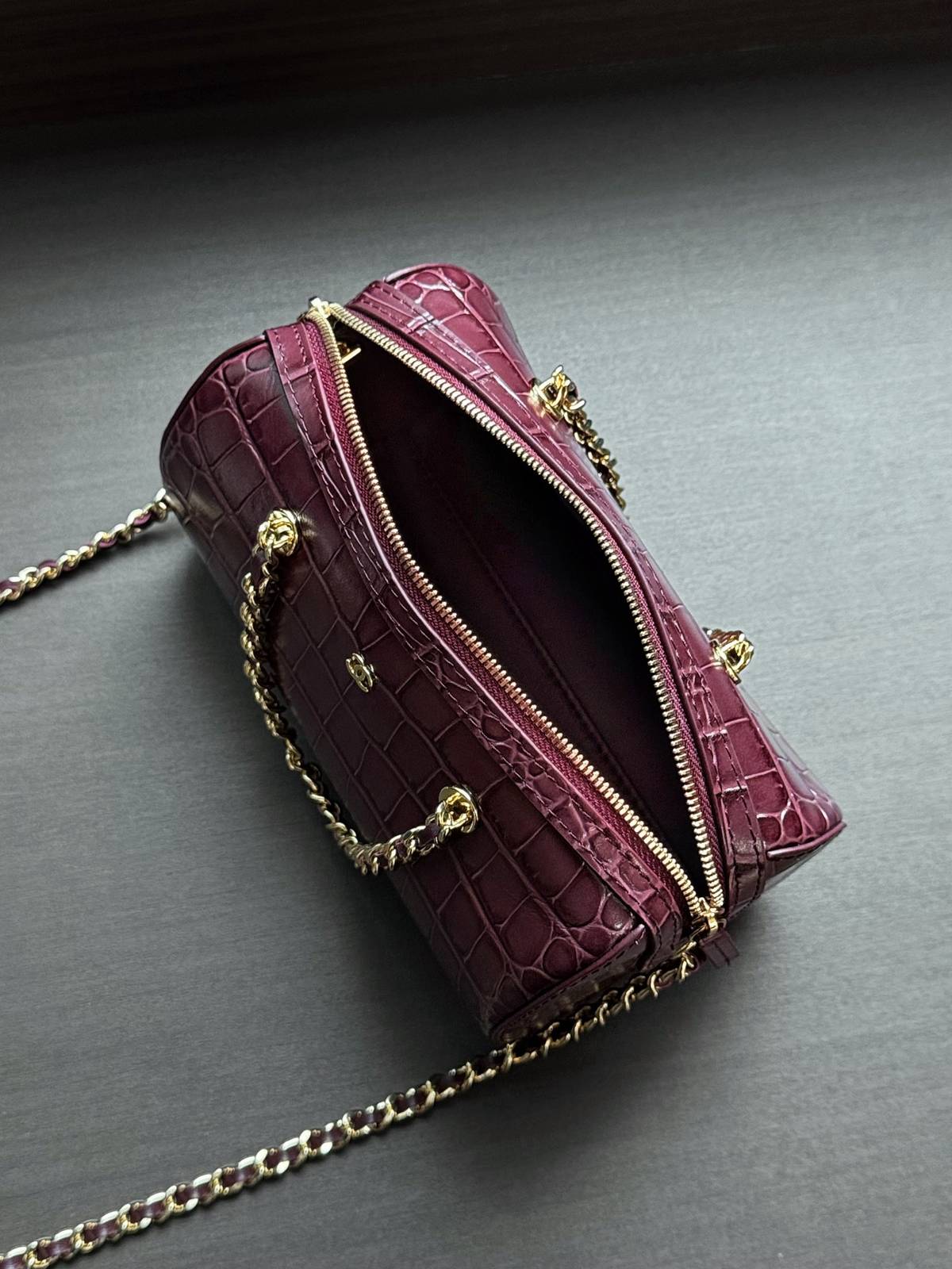 シャネル CHANEL マトラッセ キャビアスキン チェーンショルダーバッグ ゴールド金具 ブラック レディース - 画像 13