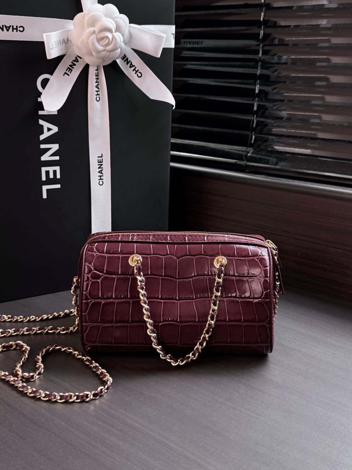 シャネル CHANEL マトラッセ キャビアスキン チェーンショルダーバッグ ゴールド金具 ブラック レディース - 画像 16