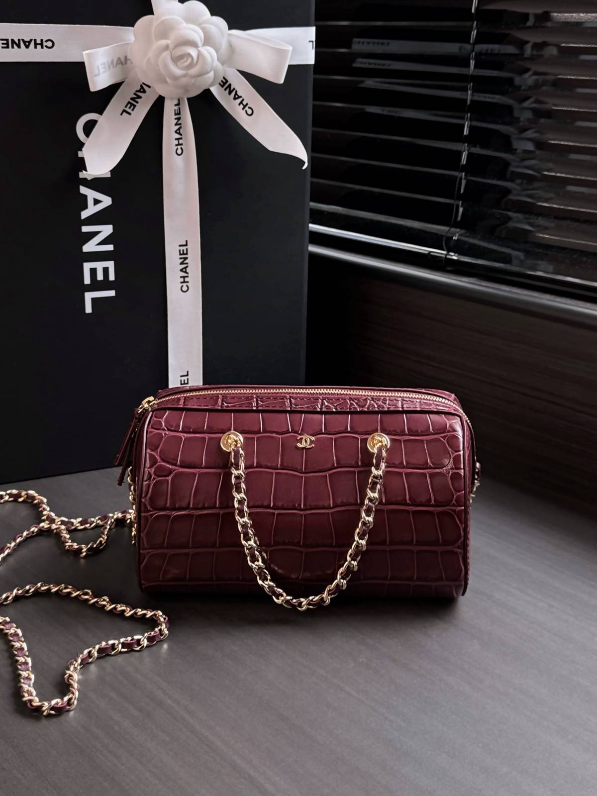 シャネル CHANEL マトラッセ キャビアスキン チェーンショルダーバッグ ゴールド金具 ブラック レディース - 画像 19