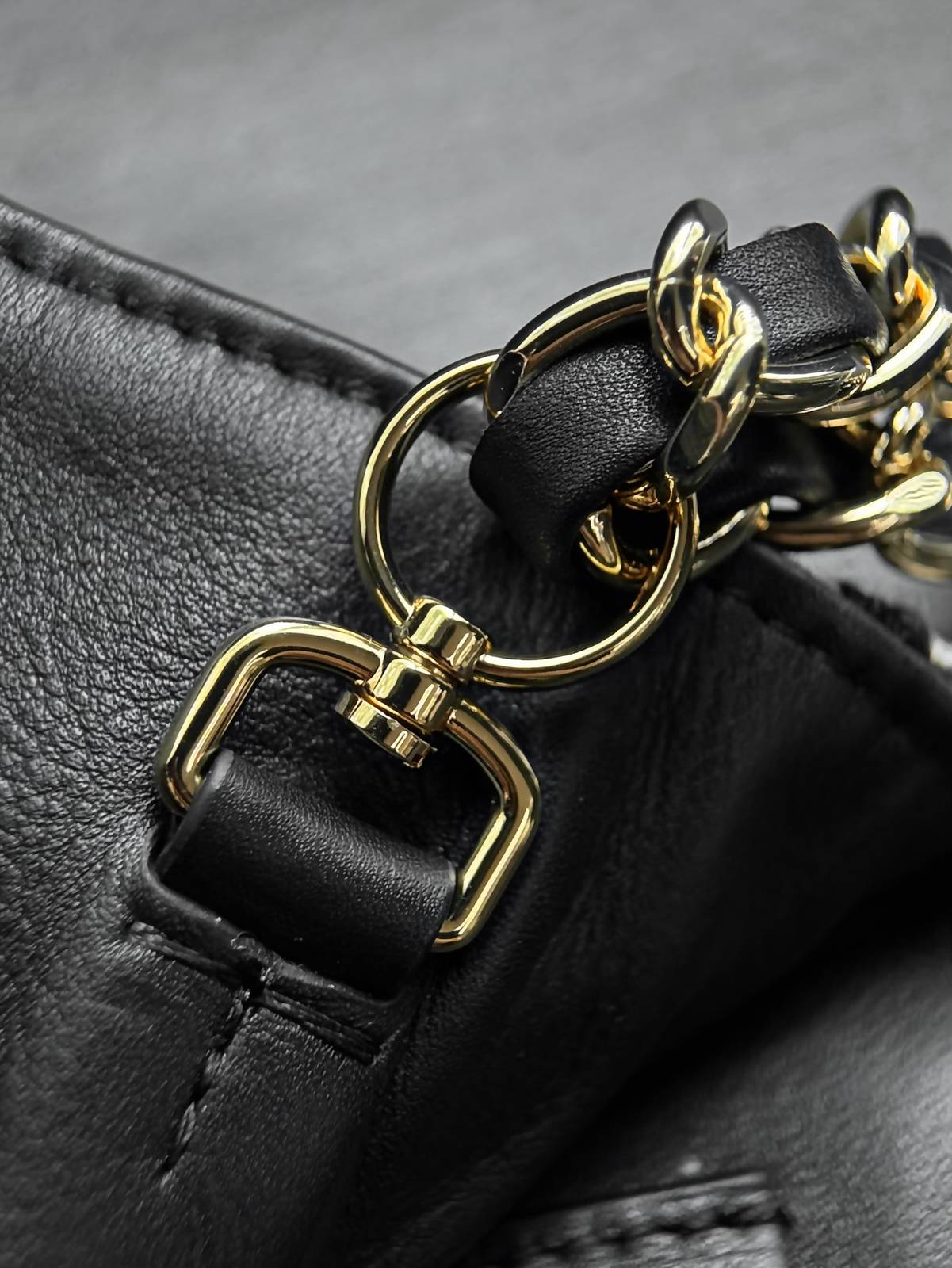 シャネル CHANEL マトラッセ ツイード レオパード フラップバッグ チェーンショルダー ゴールド金具 ブラック レ - 画像 14