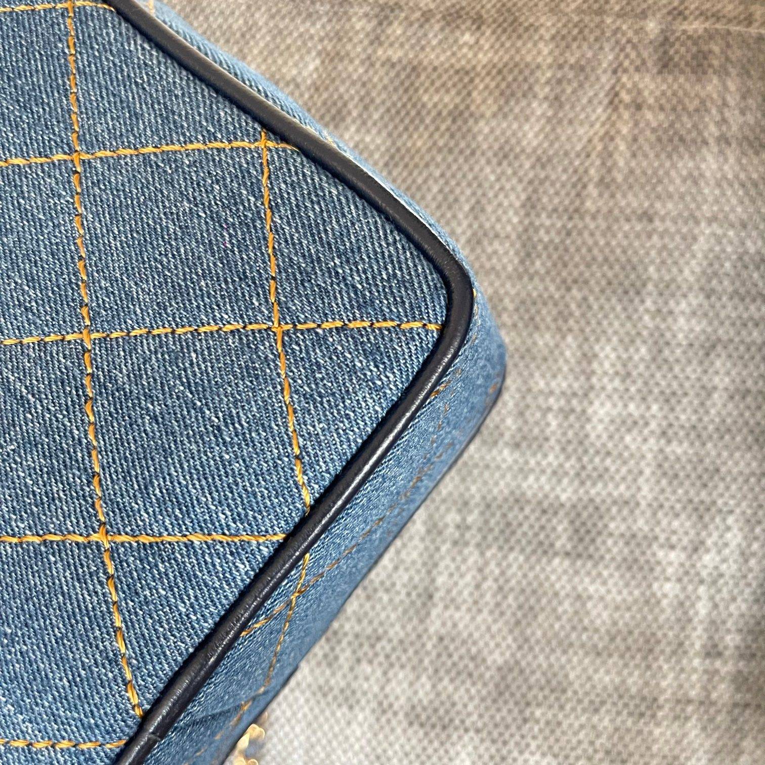 シャネル 175 デニム マトラッセ チェーンショルダーバッグ ブラック金具 レディース - 画像 2