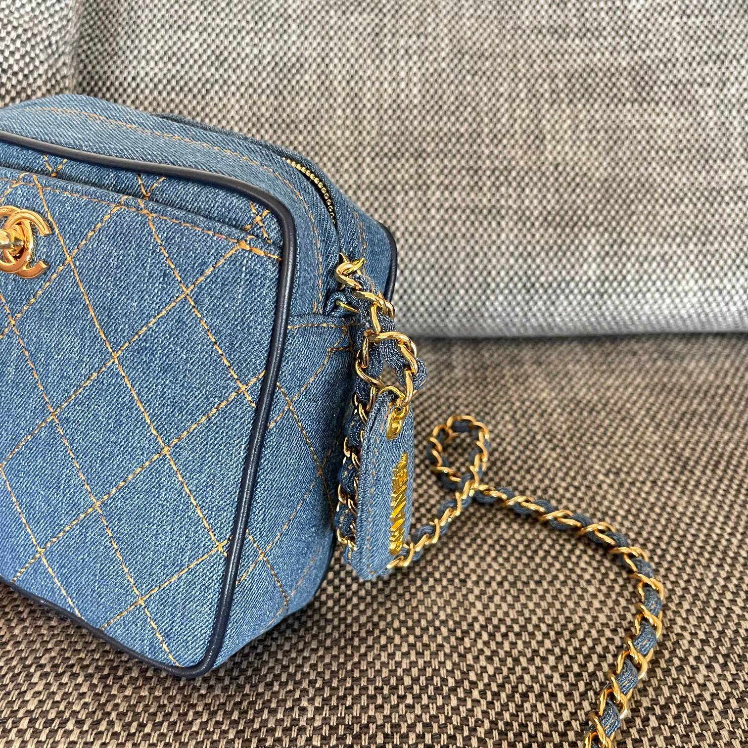 シャネル 175 デニム マトラッセ チェーンショルダーバッグ ブラック金具 レディース - 画像 6
