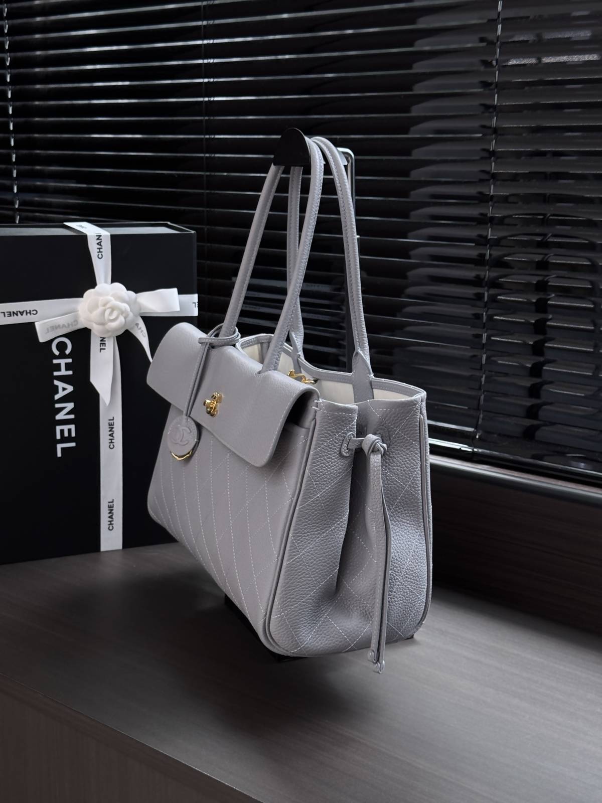 シャネル CHANEL マトラッセ チェーンショルダーバッグ キャビアスキン ゴールド金具 ターンロック レディース - 画像 8