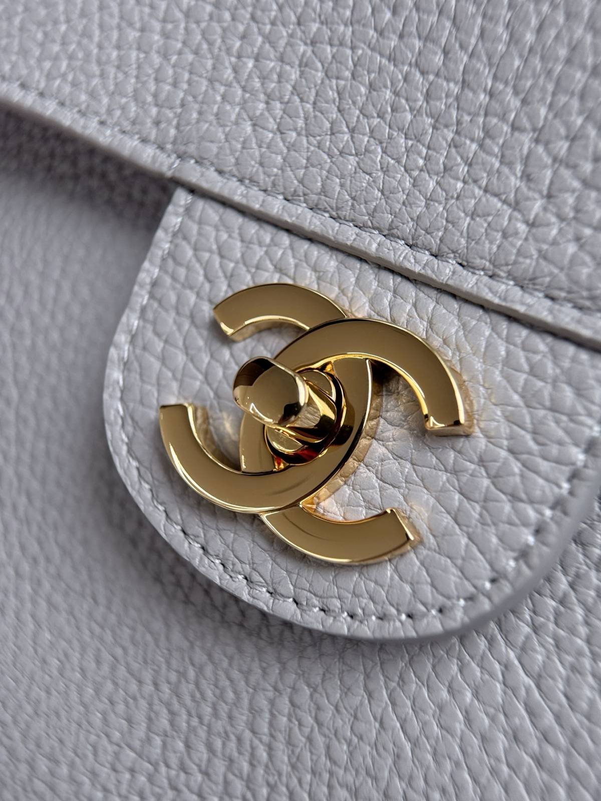 シャネル CHANEL マトラッセ ラムスキン チェーンショルダーバッグ ゴールド金具 グレー レディース - 画像 7