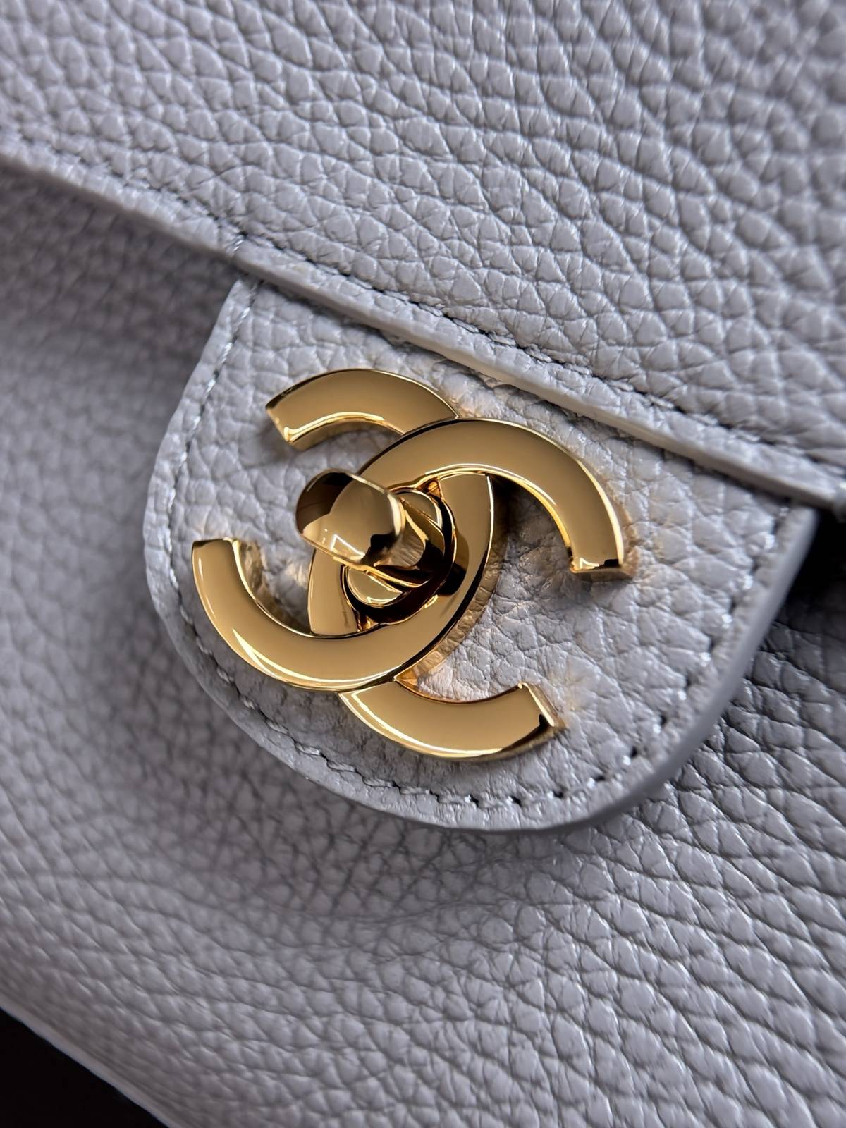 シャネル CHANEL マトラッセ ラムスキン チェーンショルダーバッグ ゴールド金具 グレー レディース - 画像 17