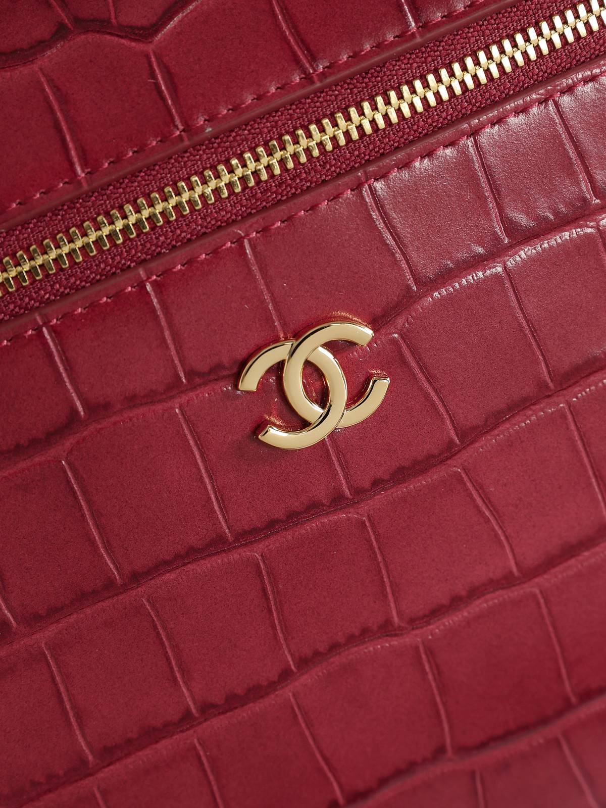 シャネル 6473 マトラッセ マットキャビアスキン チェーンショルダーバッグ ボルドー ゴールド金具 レディース - 画像 5