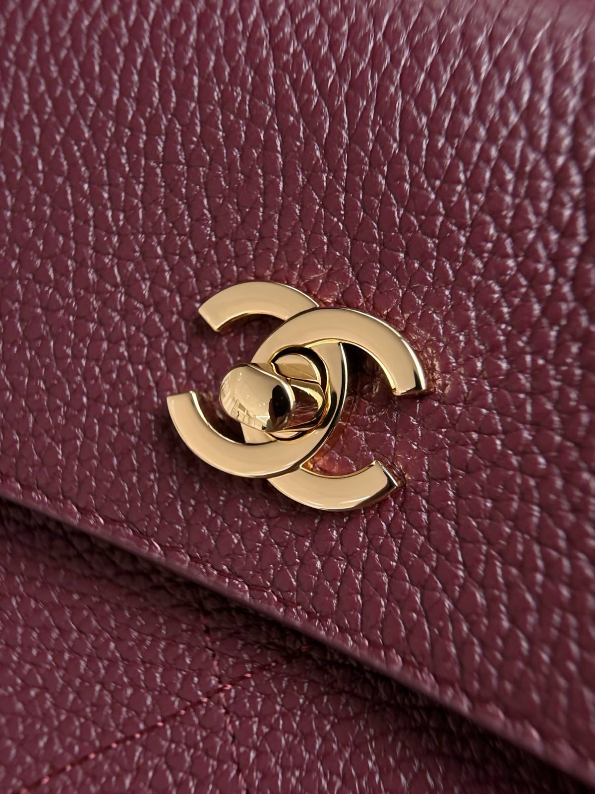 シャネル CHANEL マトラッセ レザー編み込みチェーン フラップバッグ ブラック ゴールド金具 - 画像 4