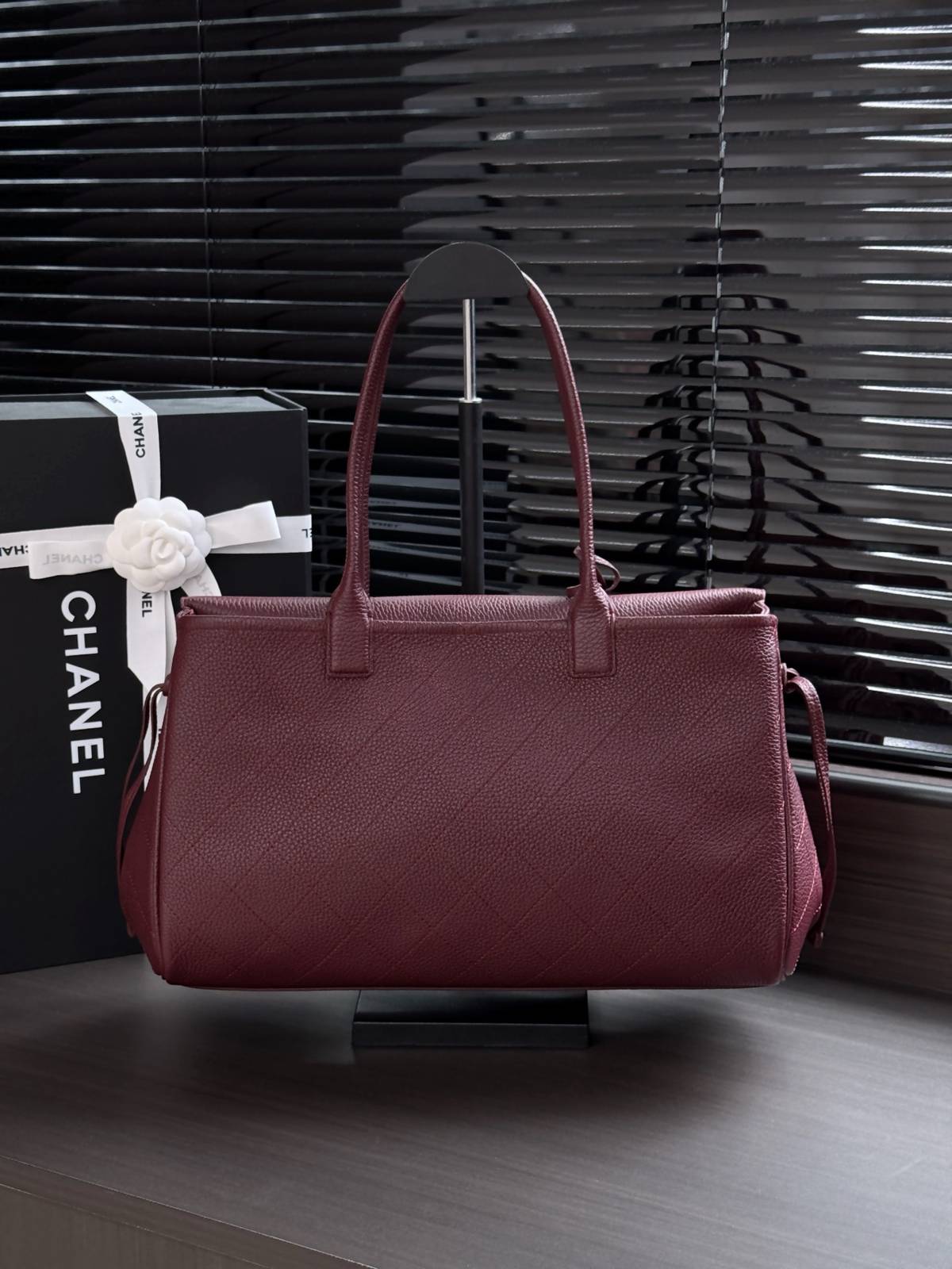シャネル CHANEL マトラッセ レザー編み込みチェーン フラップバッグ ブラック ゴールド金具 - 画像 10