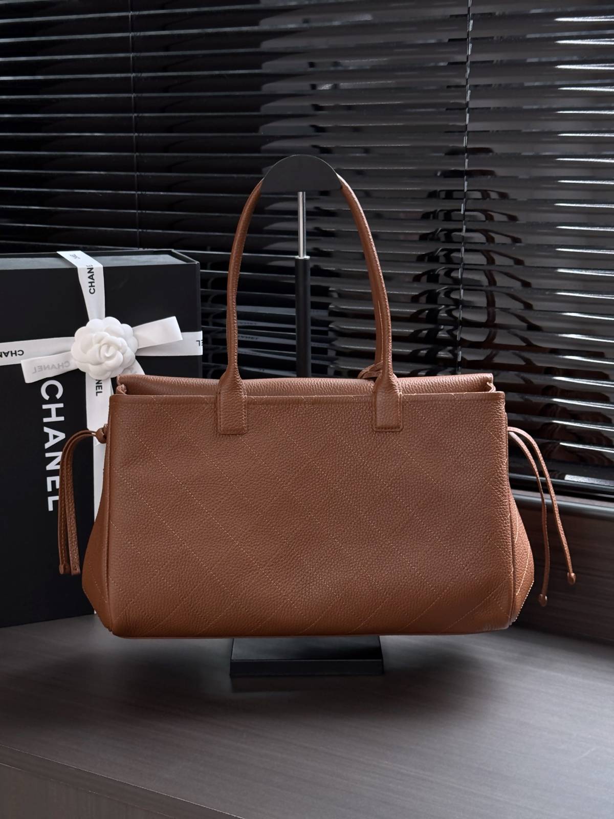 シャネル CHANEL マトラッセ レザー編み込みチェーン フラップバッグ ブラック ゴールド金具 - 画像 20