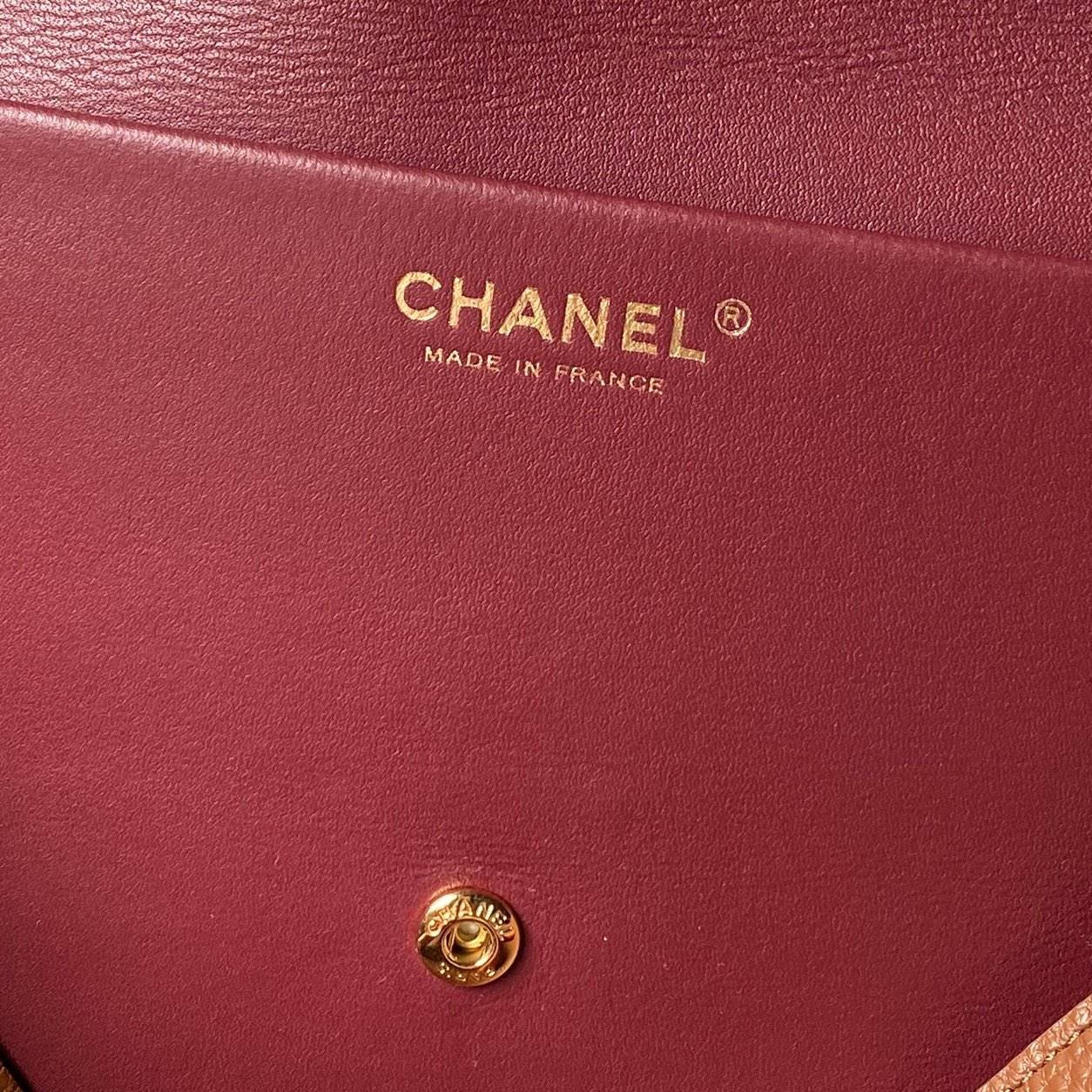 シャネル CHANEL マトラッセ チェーンショルダーバッグ キャビアスキン ゴールド金具 レディース ブラック ベージ - 画像 12