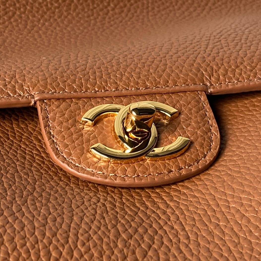 シャネル CHANEL マトラッセ チェーンショルダーバッグ キャビアスキン ゴールド金具 レディース ブラック ベージ - 画像 17