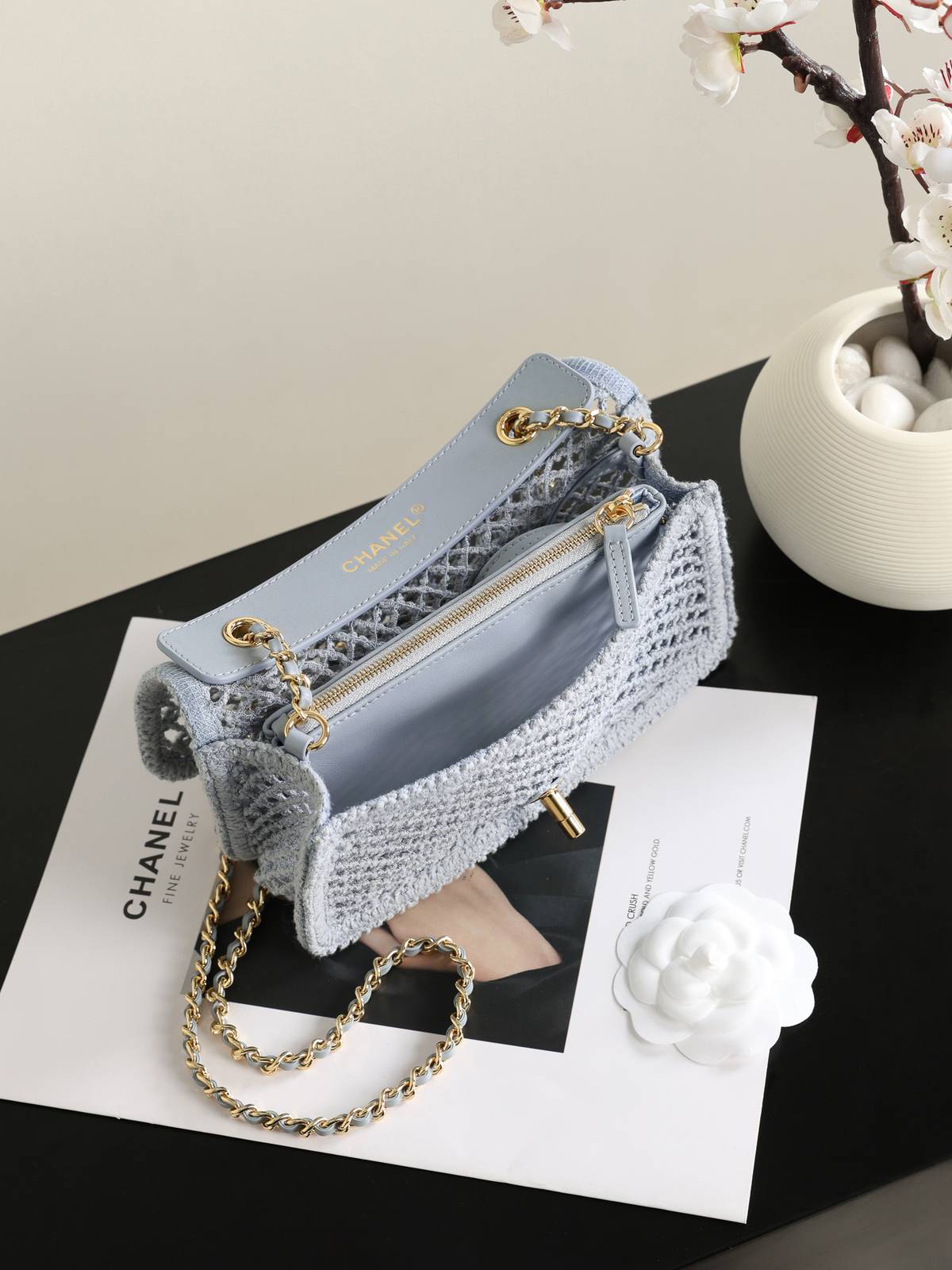 シャネル CHANEL マトラッセ マルチカラー フラップバッグ チェーンショルダー ゴールド金具 レディース - 画像 3