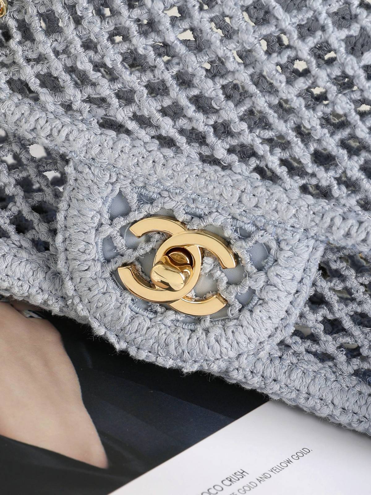 シャネル CHANEL マトラッセ マルチカラー フラップバッグ チェーンショルダー ゴールド金具 レディース - 画像 4