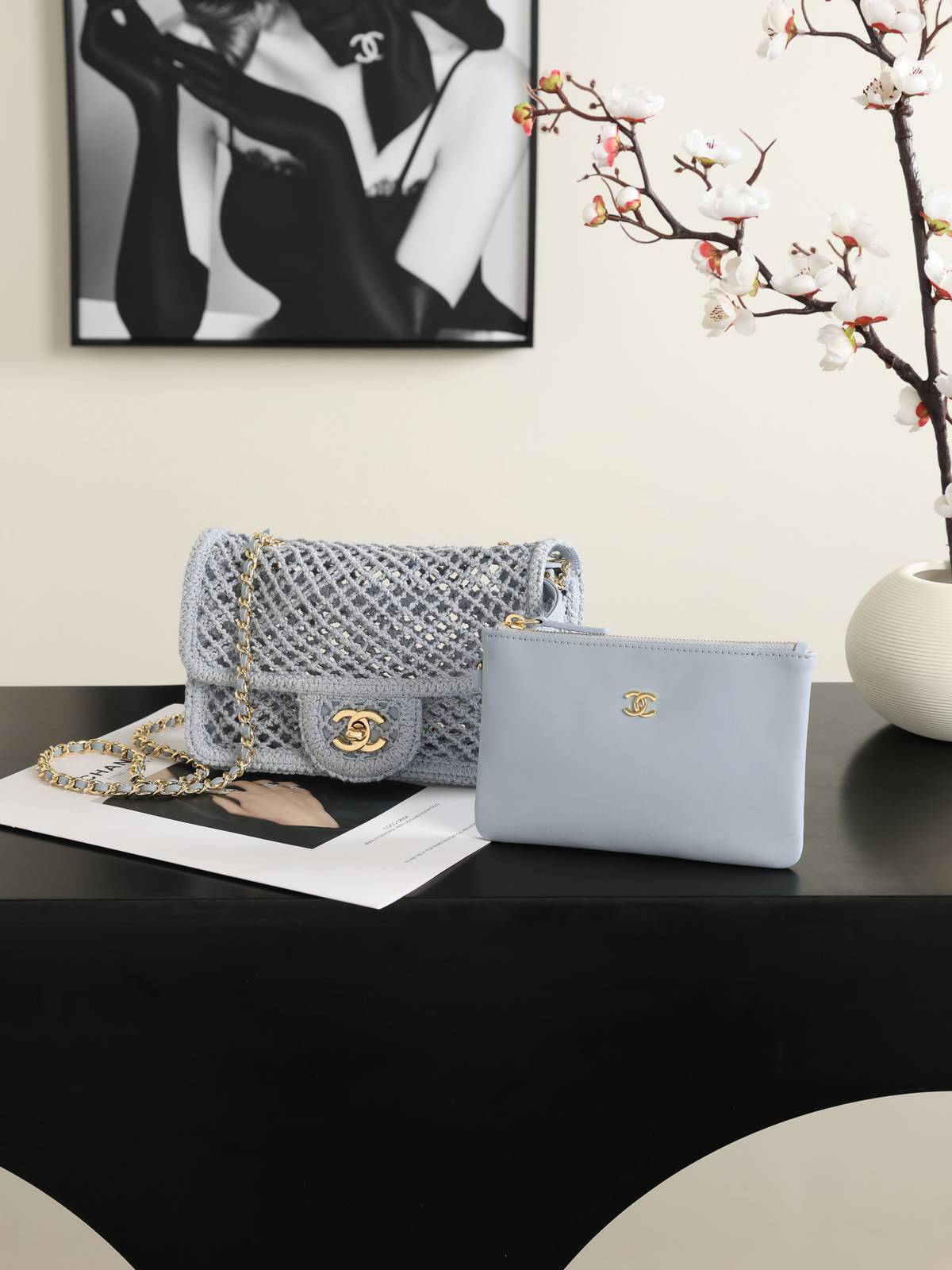 シャネル CHANEL マトラッセ マルチカラー フラップバッグ チェーンショルダー ゴールド金具 レディース - 画像 11