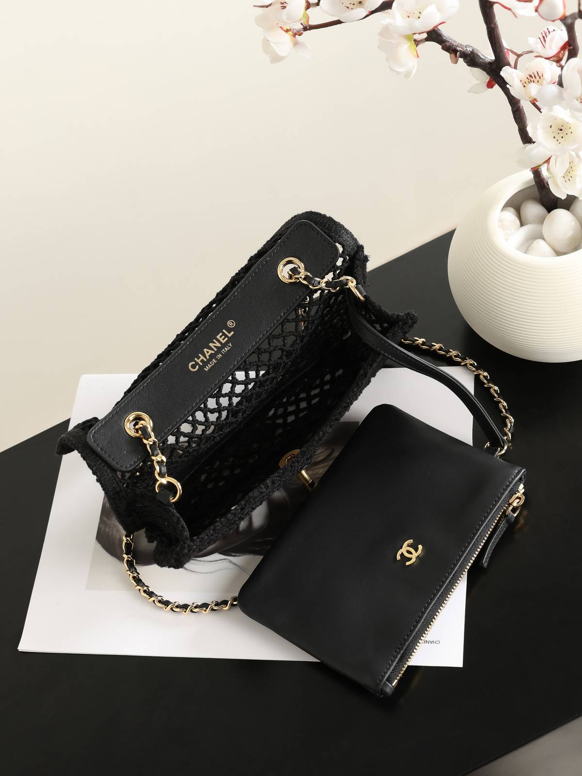 シャネル CHANEL マトラッセ マルチカラー フラップバッグ チェーンショルダー ゴールド金具 レディース - 画像 13