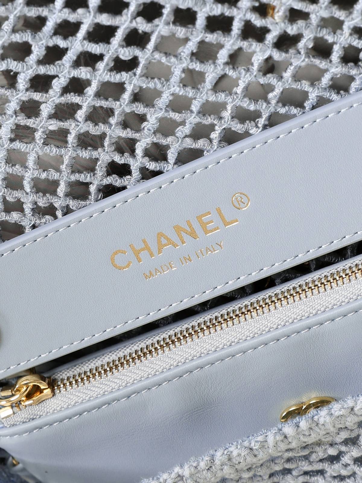 シャネル CHANEL マトラッセ チェーンショルダーバッグ キャビアスキン ゴールド金具 レディース ネイビー - 画像 3
