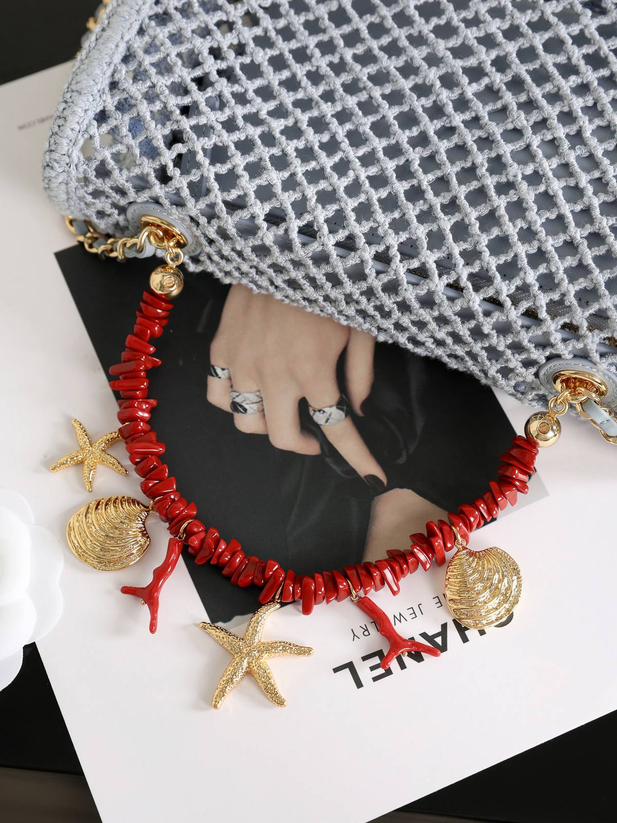 シャネル CHANEL マトラッセ チェーンショルダーバッグ キャビアスキン ゴールド金具 レディース ネイビー - 画像 5