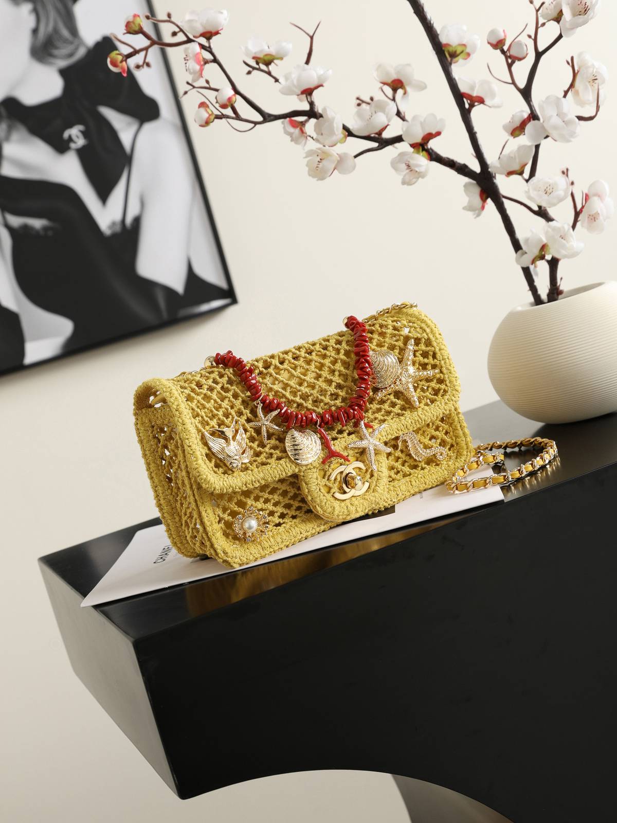 シャネル CHANEL マトラッセ チェーンショルダーバッグ キャビアスキン ゴールド金具 レディース ネイビー - 画像 19