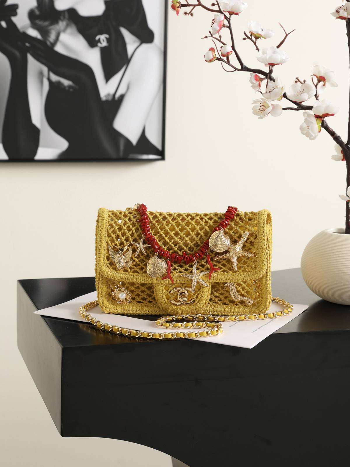 シャネル CHANEL マトラッセ チェーンショルダーバッグ キャビアスキン ゴールド金具 レディース ネイビー - 画像 20