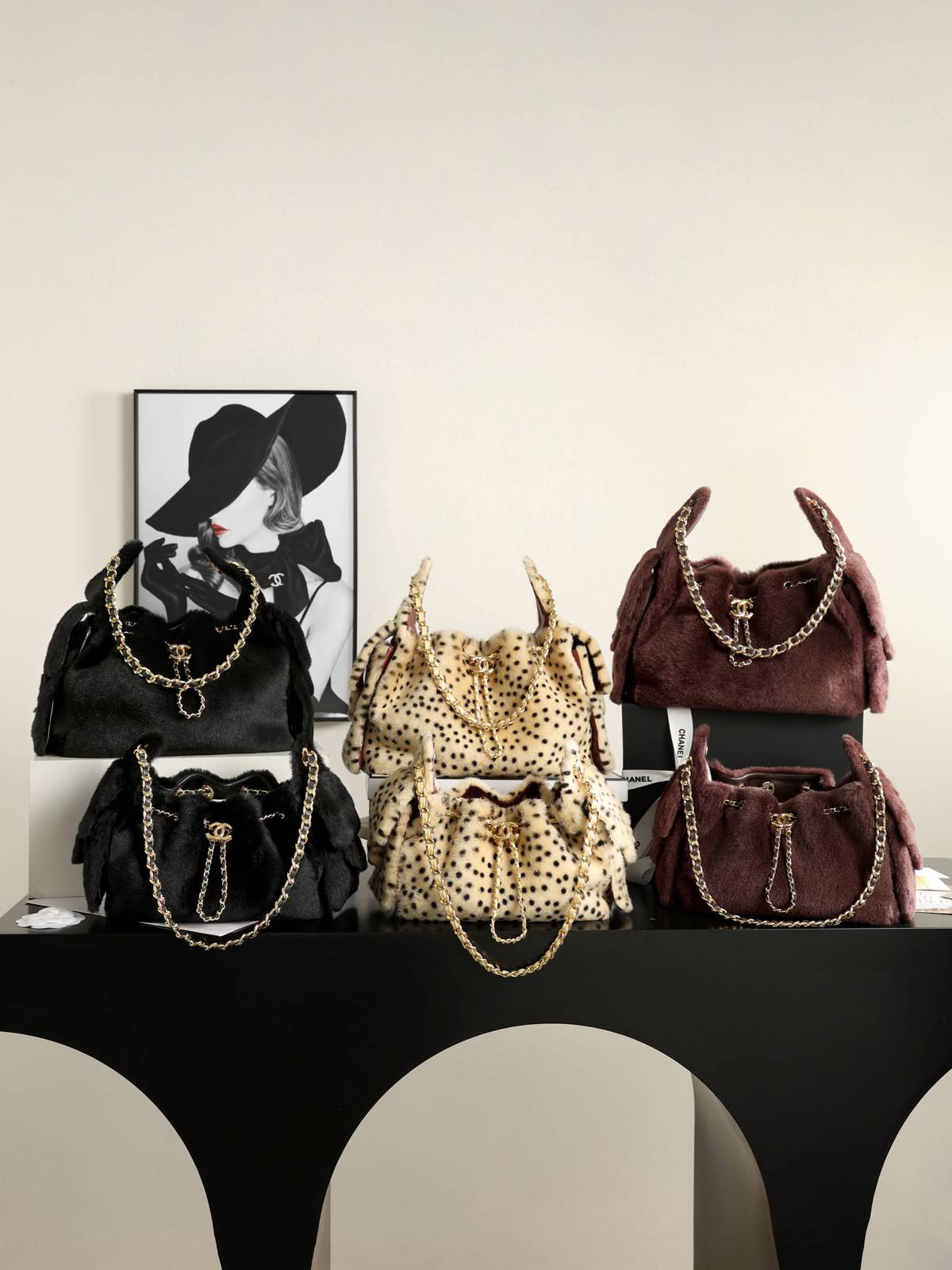 シャネル CHANEL マトラッセ デニム チェーンショルダーバッグ ブラック ゴールド金具 レディース