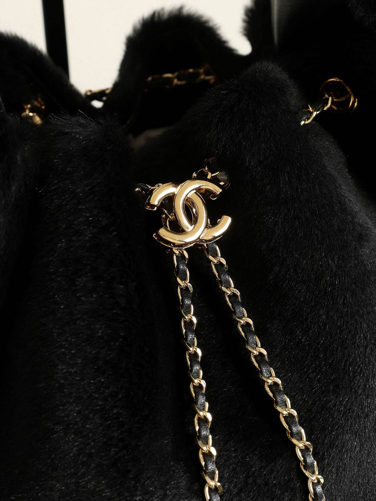 シャネル CHANEL マトラッセ デニム チェーンショルダーバッグ ブラック ゴールド金具 レディース - 画像 14