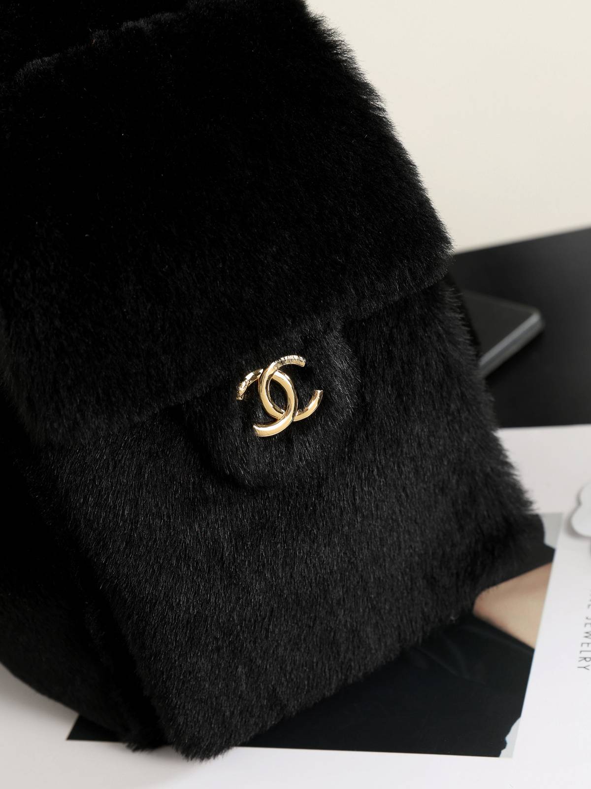 シャネル CHANEL マトラッセ デニム チェーンショルダーバッグ ブラック ゴールド金具 レディース - 画像 15