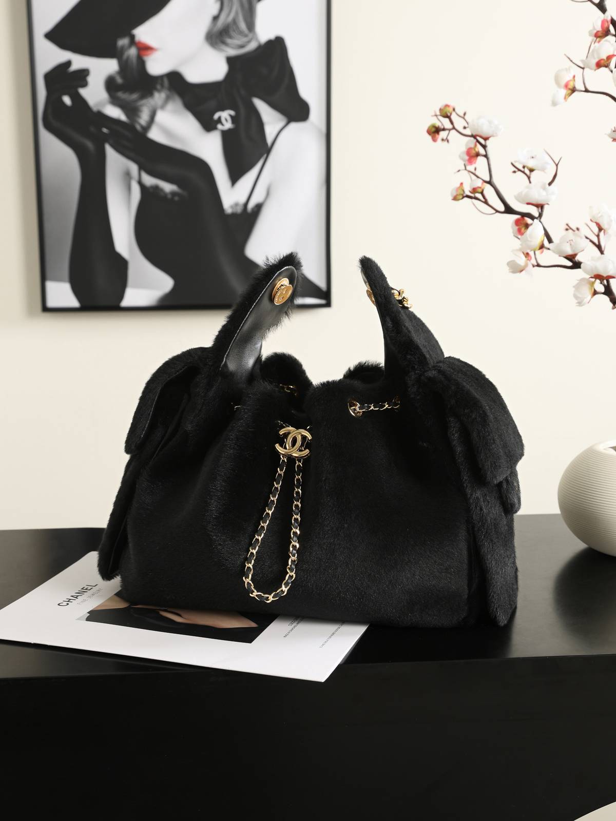 シャネル CHANEL マトラッセ デニム チェーンショルダーバッグ ブラック ゴールド金具 レディース - 画像 19