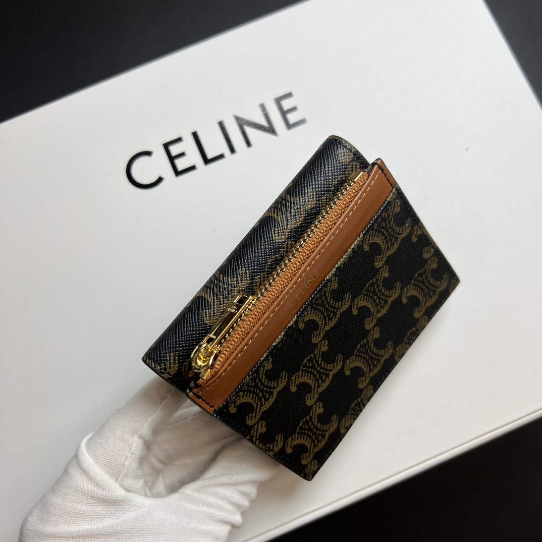 CELINE セリーヌ キャンバス マネークリップ ロゴ デザイン 2点セット 🖤✨ - 画像 6