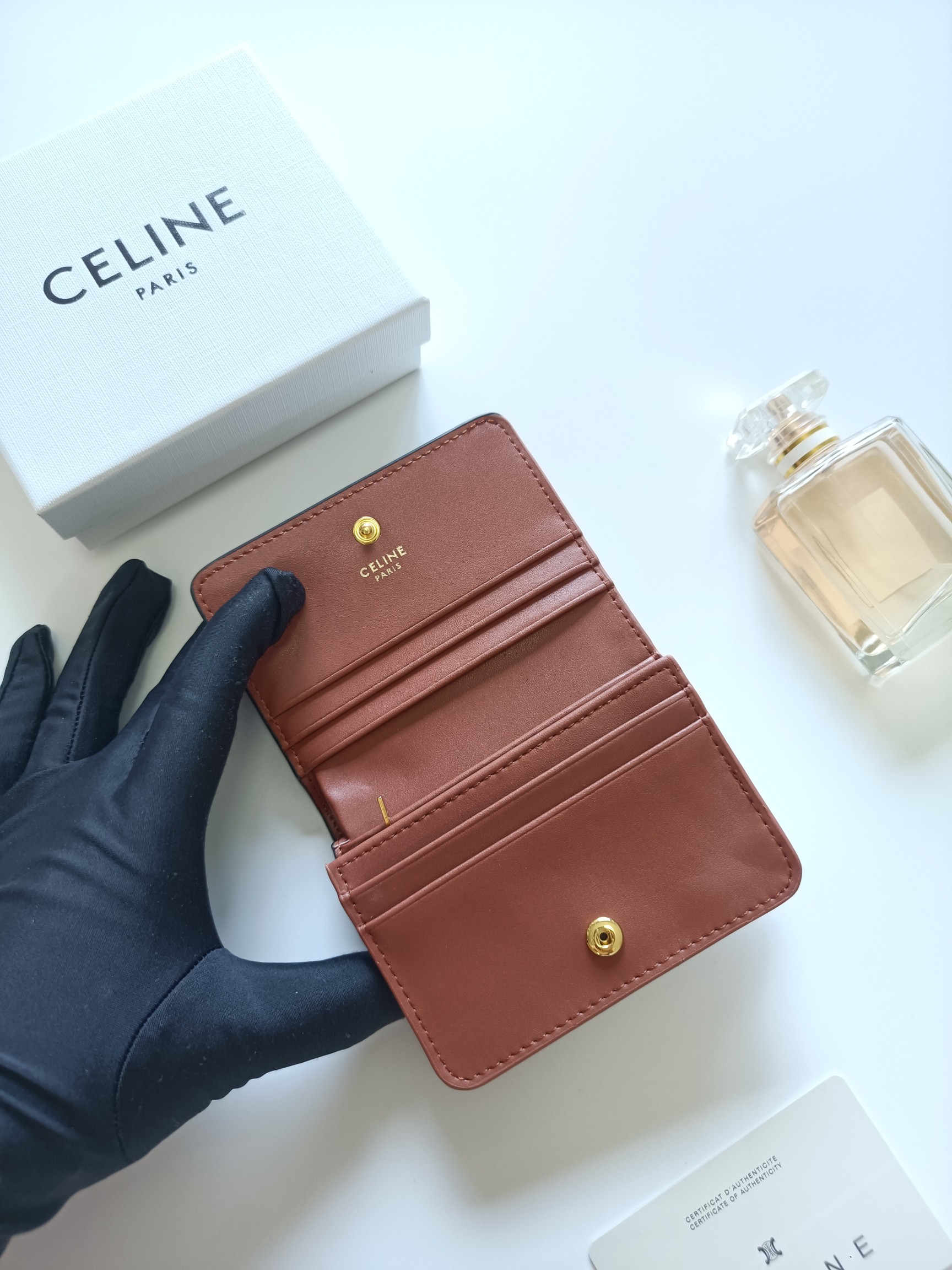 CELINE セリーヌ ロングウォレット ブラウン 2色入 🌸 - 画像 5
