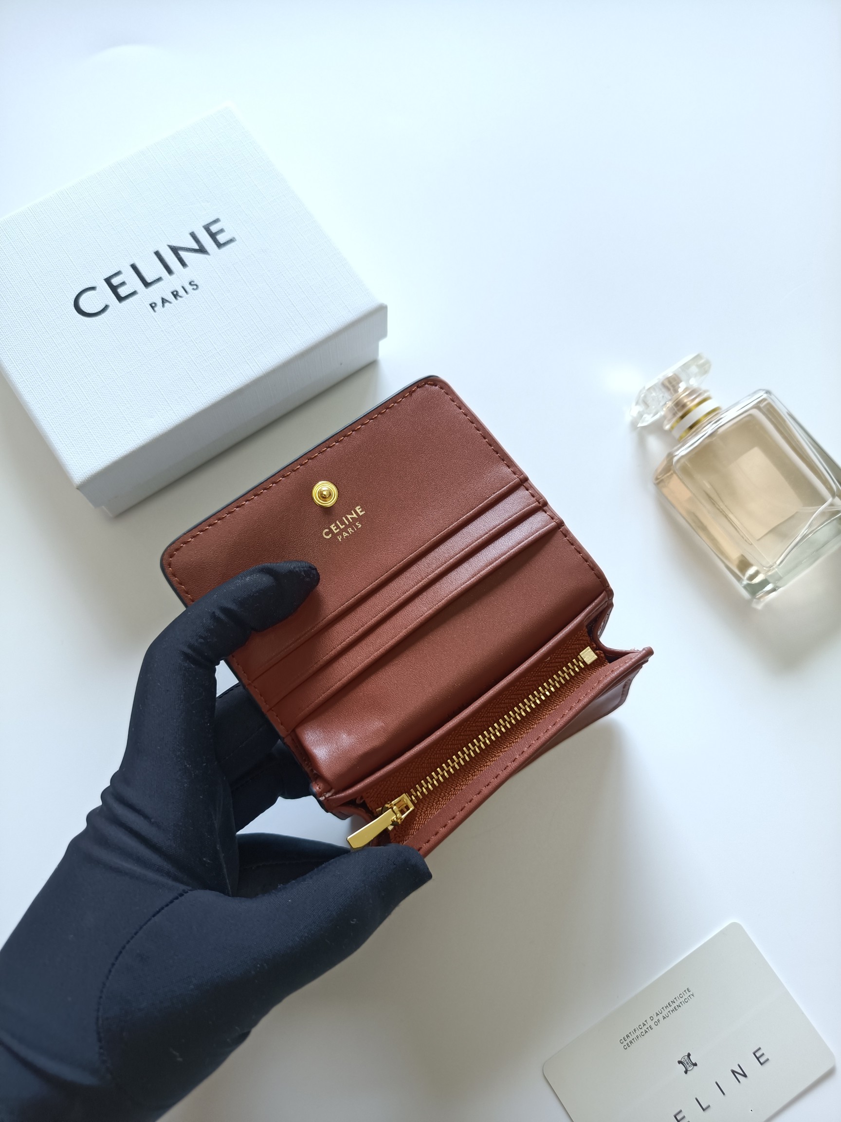 CELINE セリーヌ ロングウォレット ブラウン 2色入 🌸 - 画像 6