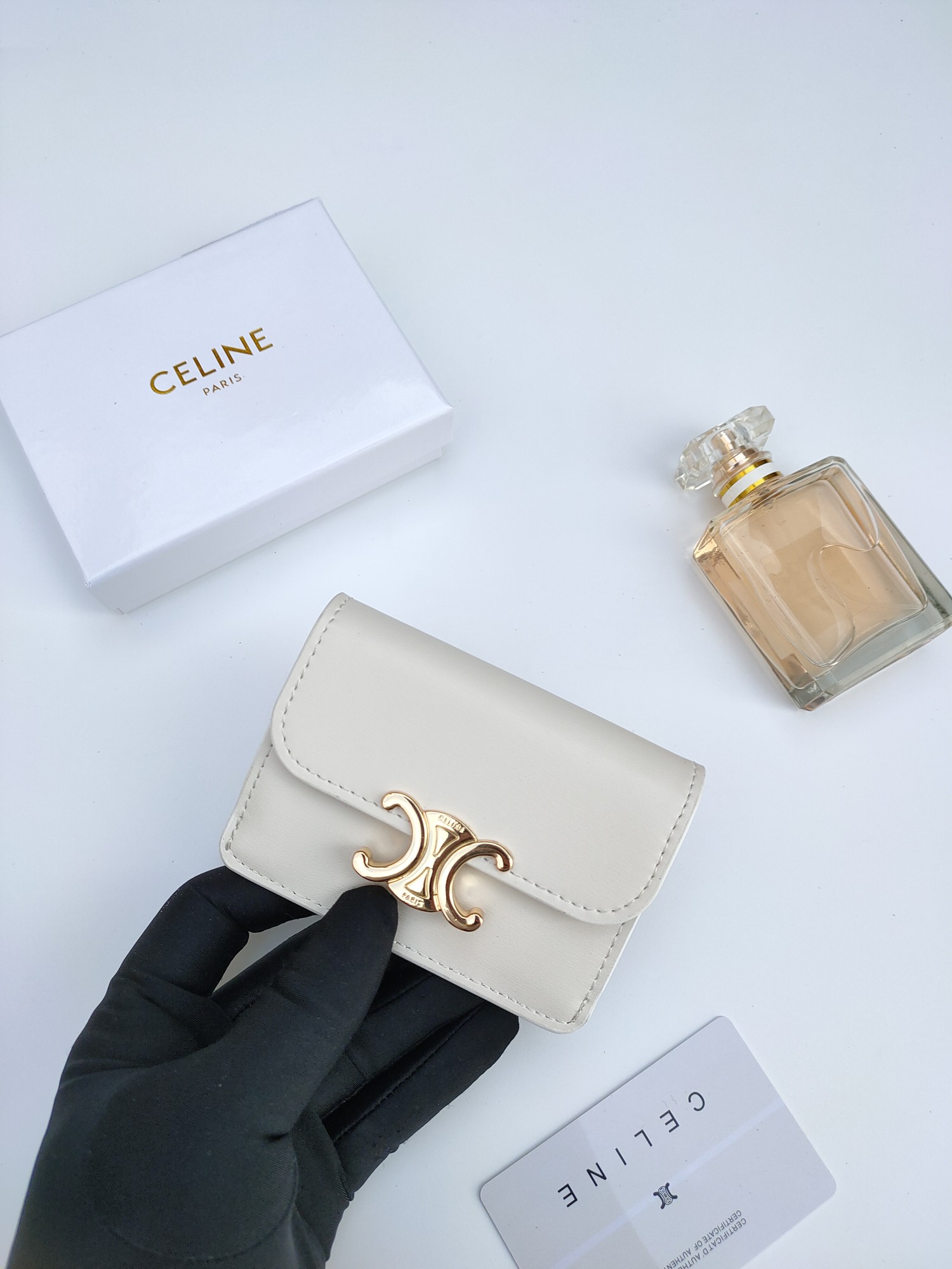 CELINE セリーヌ カードケース ホワイト 2色入 🎁 - 画像 4