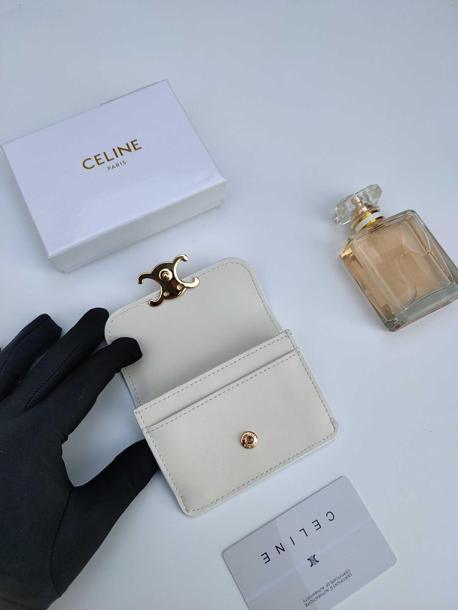 CELINE セリーヌ カードケース ホワイト 2色入 🎁 - 画像 5
