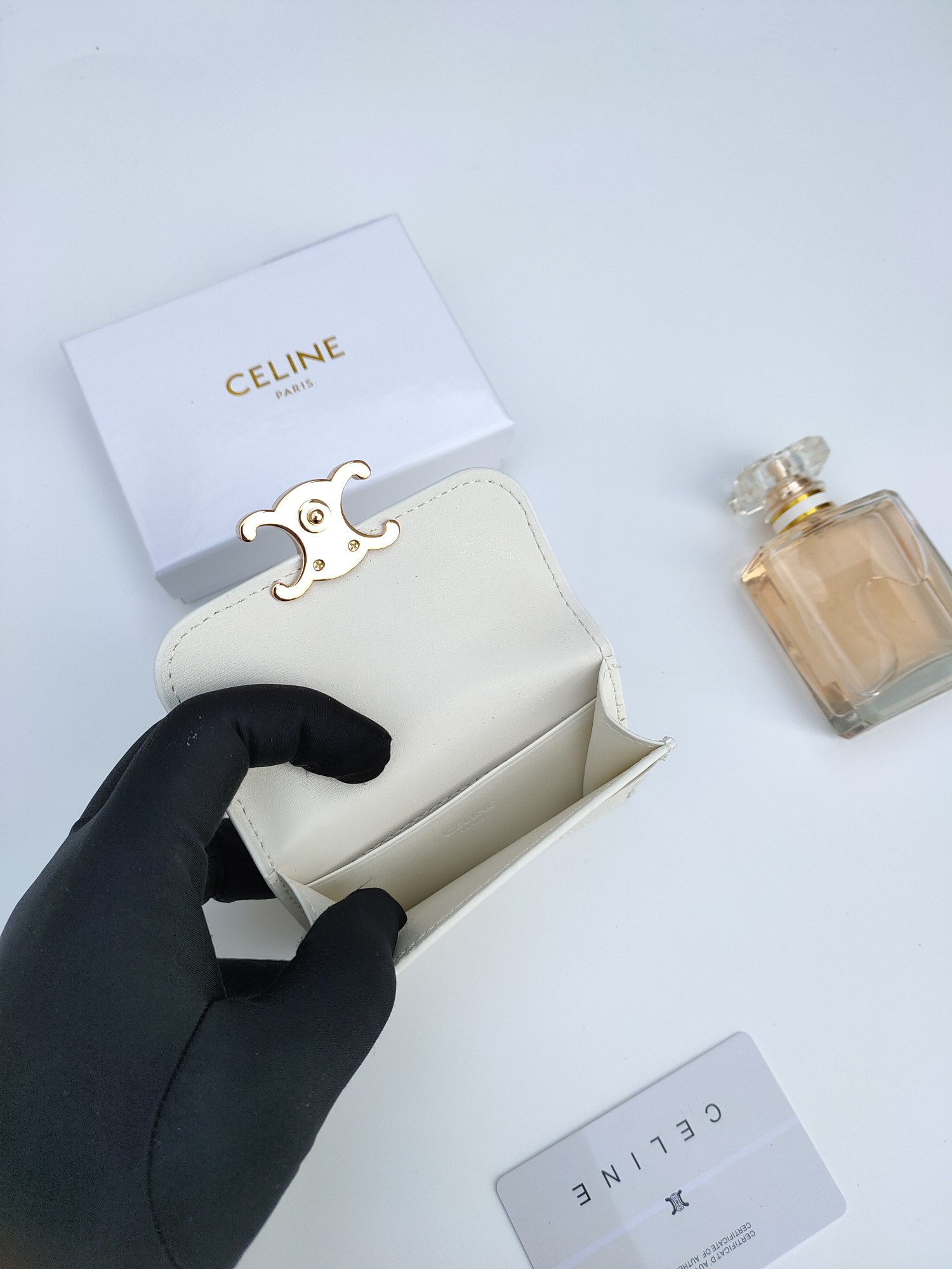 CELINE セリーヌ カードケース ホワイト 2色入 🎁 - 画像 6