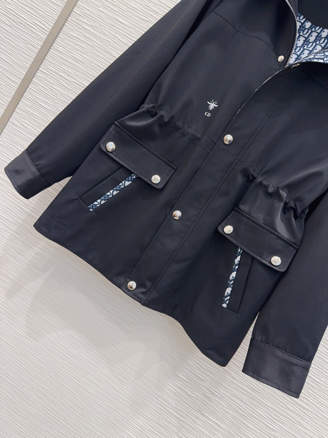 ディオール ロゴ柄フード付きコート ブラック 【新品】✨ - 画像 4