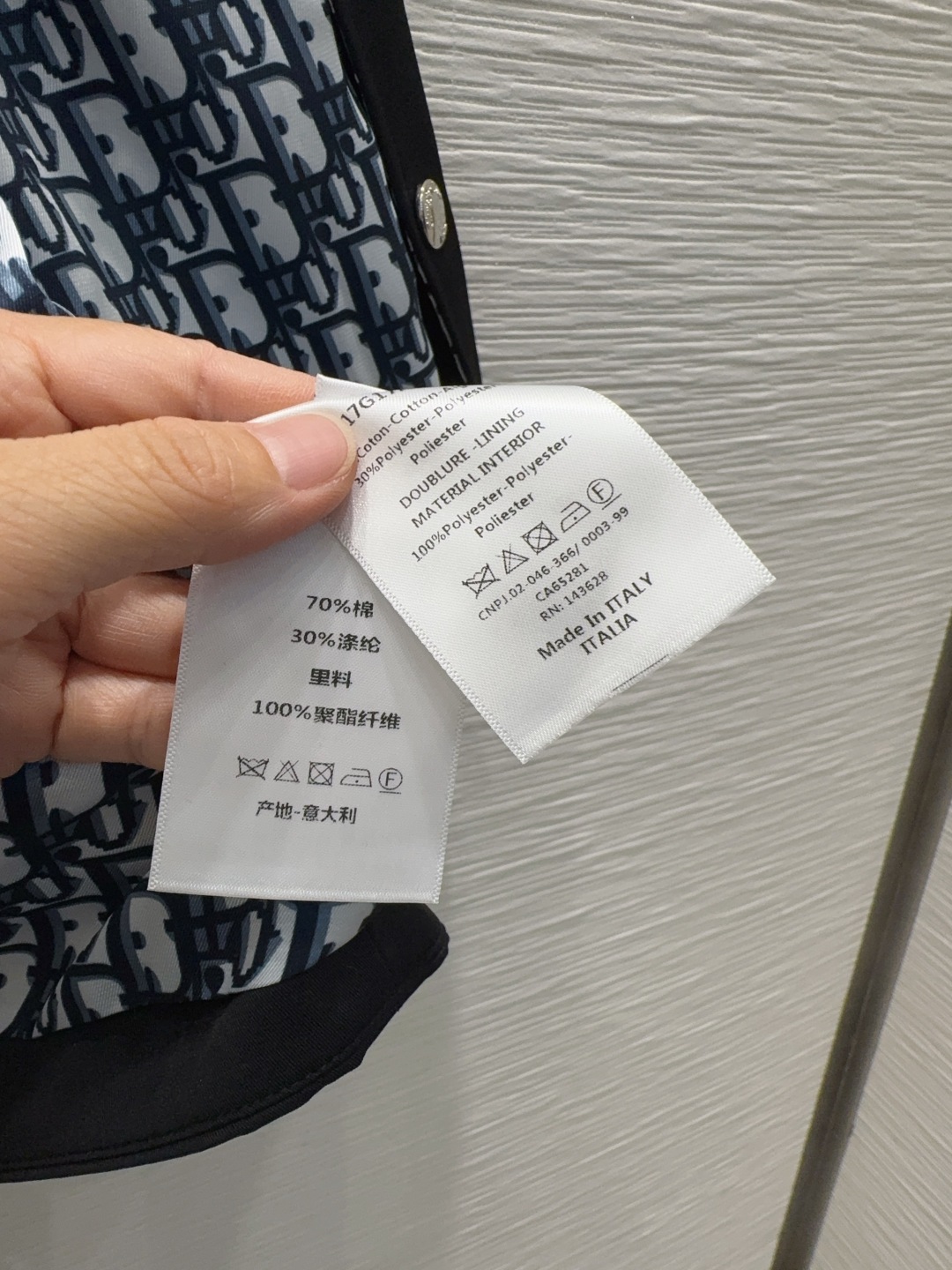 ディオール ロゴ柄フード付きコート ブラック 【新品】✨ - 画像 7