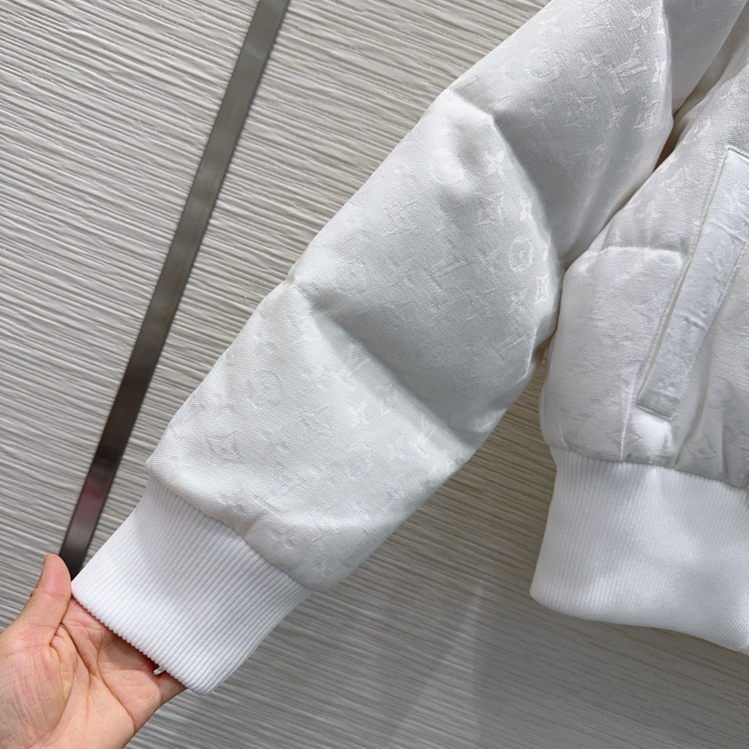 LOUIS VUITTON 00012 ダウンジャケット ロゴ入り ブラック - 画像 6