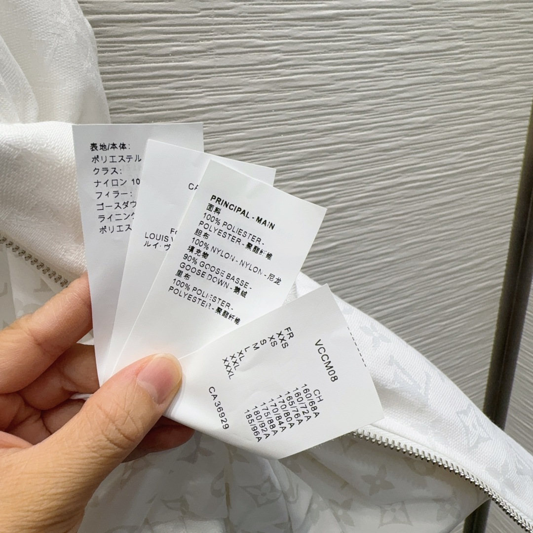 Louis Vuitton 00013 ロゴプリント ベスト フードなし ミニベスト ウエストベルト付き ホワイト - 画像 7