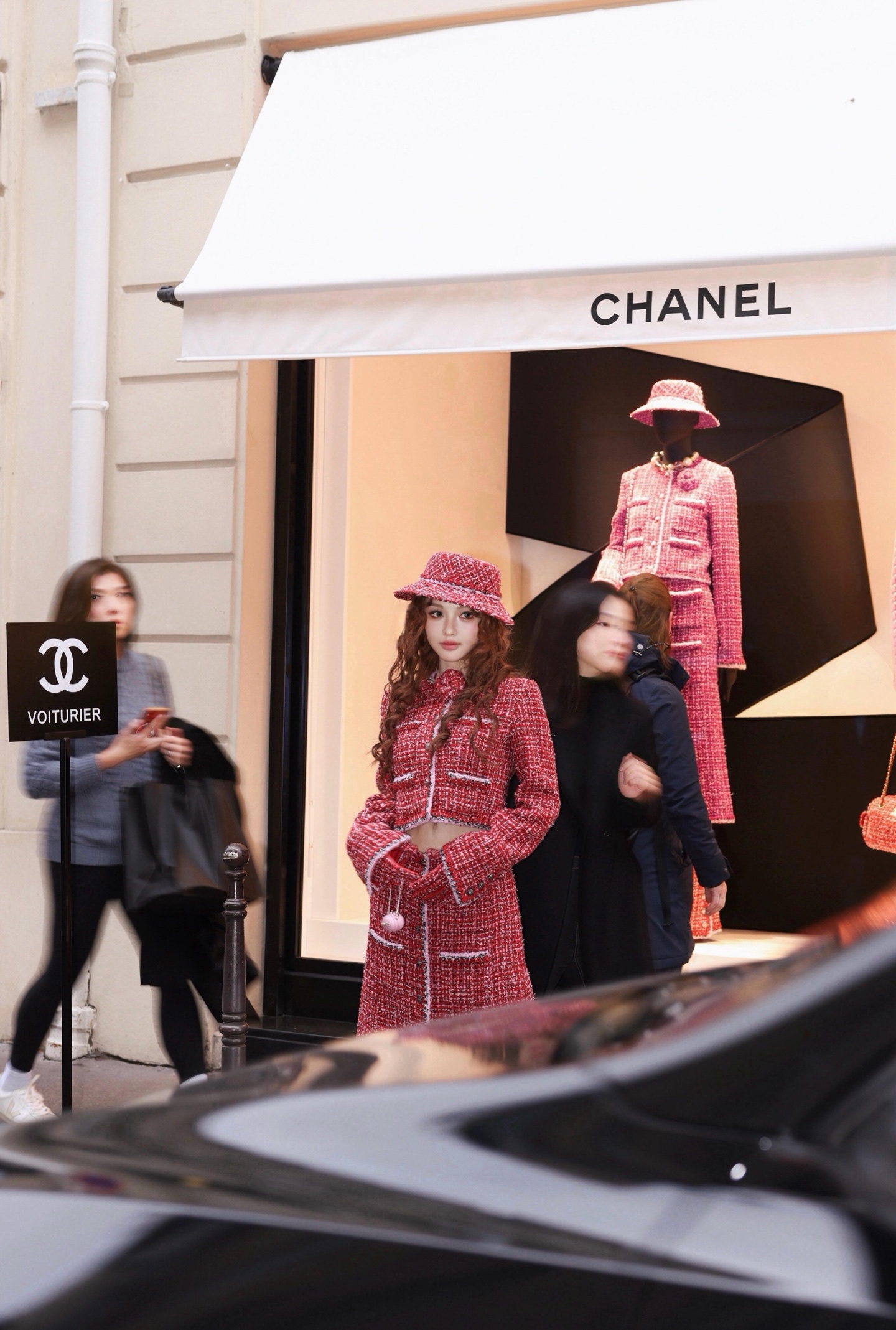 CHANEL | オートクチュール | ラウンドファスナー | レッド - 画像 6